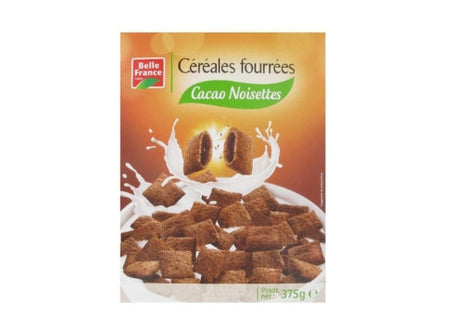 cacao noisettes cereales fourrees 375g