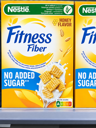 Nestle fitness fibre honery no sugar 310g